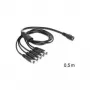 Toitekaabel DeLOCK 83288 Must 0,5 m