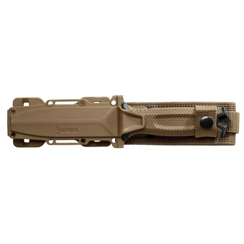 Ellujäämisnuga GERBER Strongarm Fixed Serrated Coyote