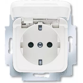BUSCH JAEGER 20 EUKB-214 - CEE 7/3 - 2P+E - Valge - 250 V - 16 A - 71 mm