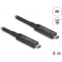 DeLOCK USB-kaabel USB 3.2 Gen 2 8m USB-C must 84256