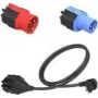 Pistikupesa adapter NRGkick NRGkick Smart Attachment Set Standard Must Sinine Punane
