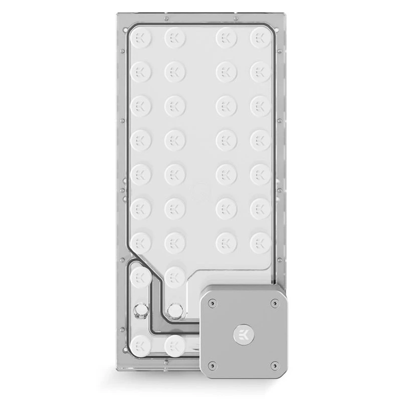 Distroplate ek water blocks EK-QuantumX Loophole D5 PWM hõbedane — jaotusplaat D5 pumba jaoks, hõbedane viimistlus