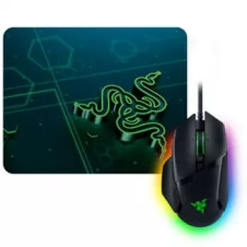 Mängurihiire ja mobiilse hiiremati komplekt Razer Basilisk V3 koos Goliathus Mobile'iga (must)