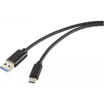 Renkforce RF-5720404 USB-kaabel Must