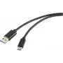 Renkforce RF-5720404 USB-kaabel Must