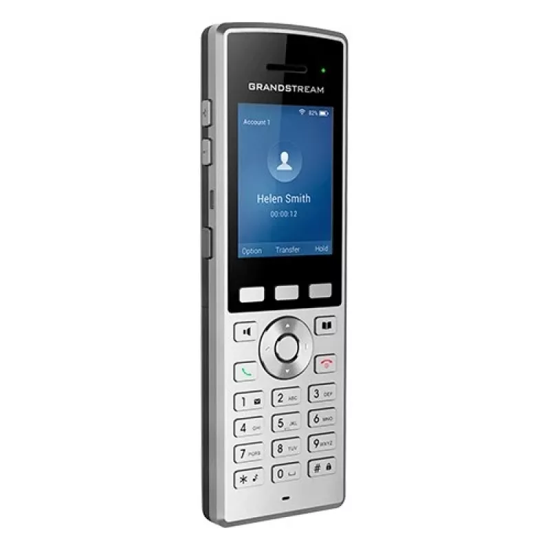 Grandstream Networks WP822 IP-telefon must, hõbedane 2 liini LCD Wi-Fi