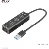 USB jaotur CLUB3D USB 3.2 Gen1 Type-A 3 pordiga ja Gigabit Ethernetiga
