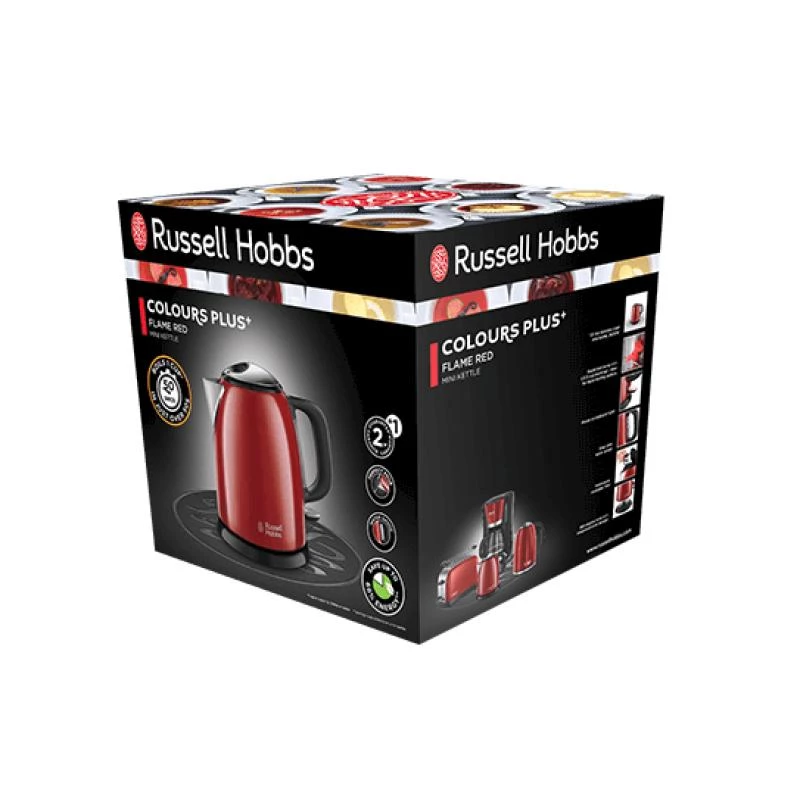 Elektriline veekeetja Russell Hobbs 1 L 2400 W Must Punane