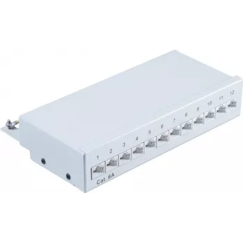 Patch-paneel 1U ShiverPeaks BS75077 RJ-45 Cat6a Hall Metallist