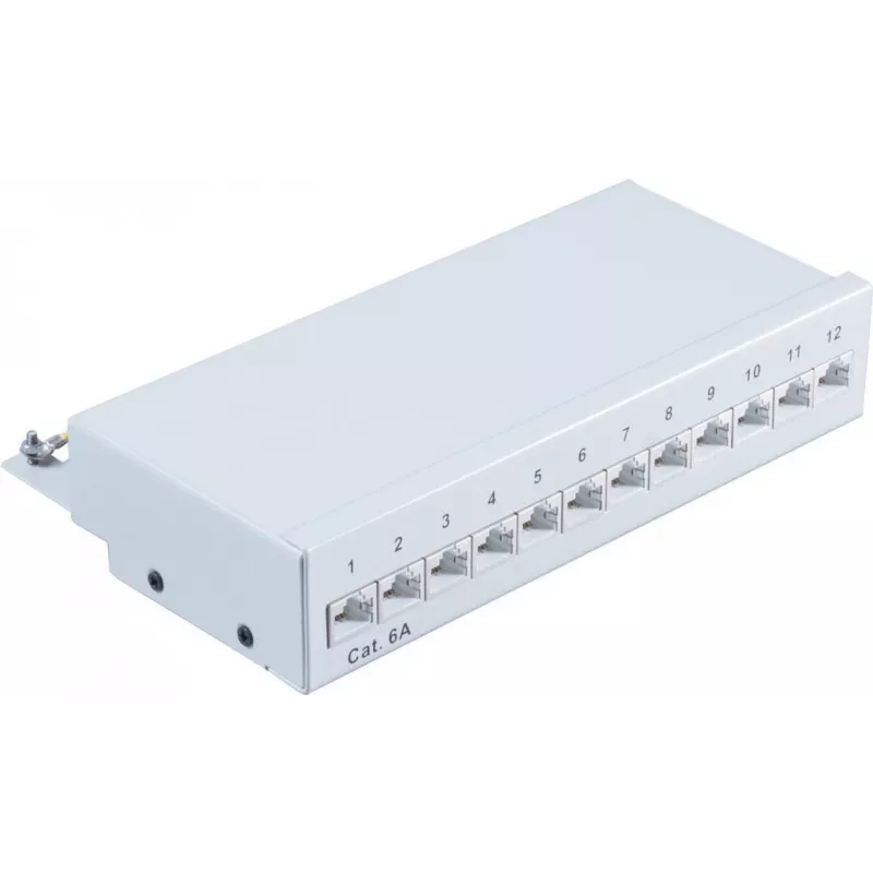 Patch-paneel 1U ShiverPeaks BS75077 RJ-45 Cat6a Hall Metallist