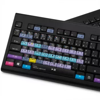 Klaviatuur LogicKeyboard Avid Media Composer DE CKB-MCOM4-BJPU-DE arvutipaigutus — saksa klahvipaigutus, arvutiga ühilduv