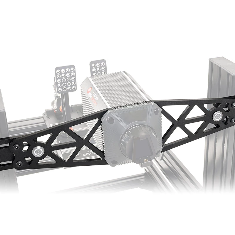 Kinnitusklamber Asetek SimSports Steel Must 135x535x168mm