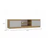 MALWA 140 TV-kapp, artisan tamm/kašmiir