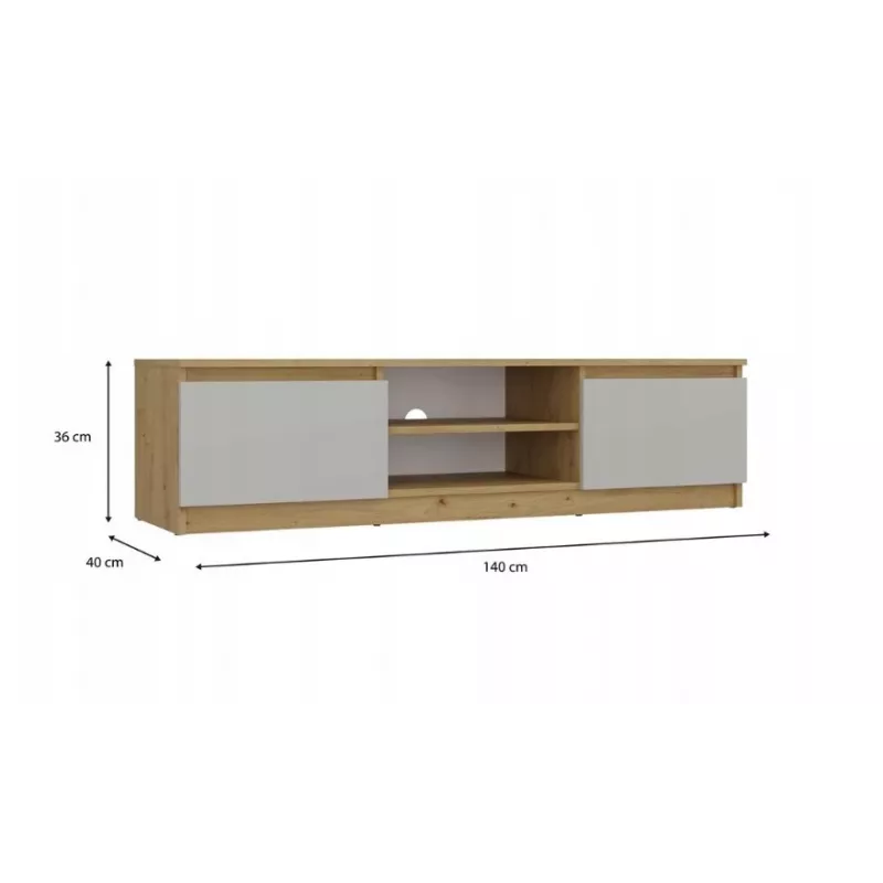 MALWA 140 TV-kapp, artisan tamm/kašmiir