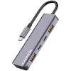 Canyon DS-18 - USB-C jaotur - 5 porti - 1x USB-C 5V alalisvoolu laadimine - 2x USB-C - 10Gbps - 2x USB 3.2