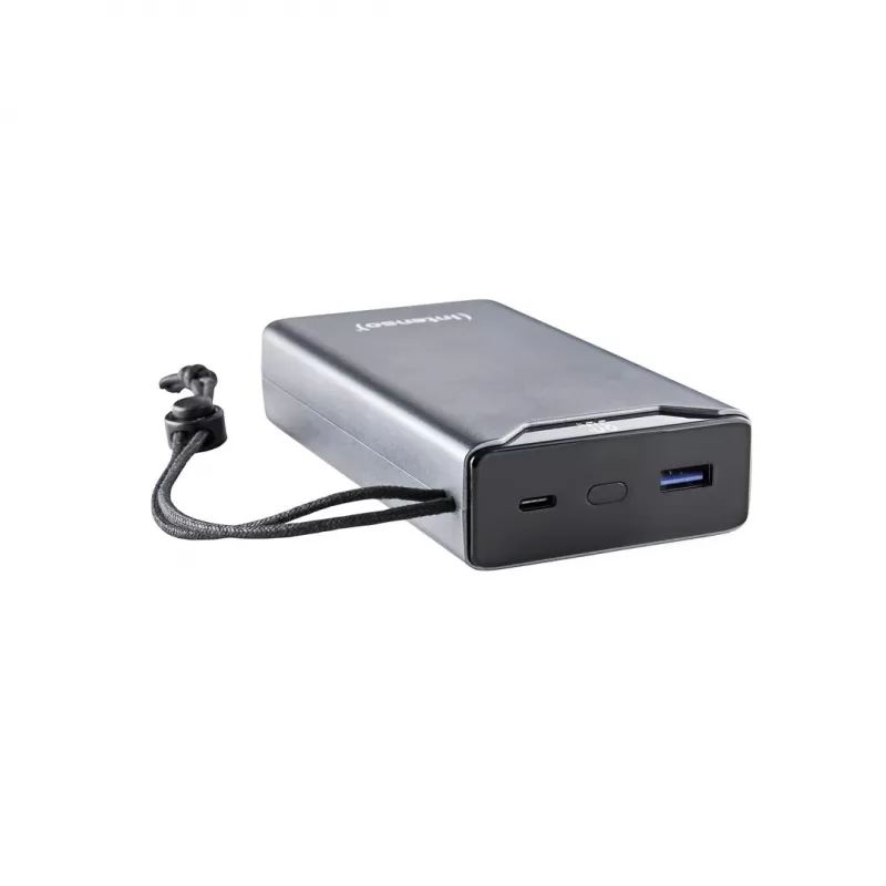 Akupank INTENSO 7332054 — 20000 mAh, PD 3.0 ja QC 3.0, 20 W, USB-A + USB-C, hall