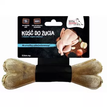 Looduslik kalkuni närimiskont koertele SYTA MICHA 13,5 cm — hambahooldusmaius täiskasvanud koertele, gluteeni- ja säilitusainevaba