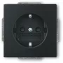 Pistikupesa CEE 7/3 2P+E 16A 250V must — Busch‑Jaeger 20 EUCKS-885