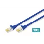 Digitus DK-1644-A-020-B-10 Etherneti paigalduskaabel sinine