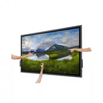 DELL P6524QT interaktiivne lameekraan 163,9 cm (64,5 tolli) LCD 350 cd/m² 4K Ultra HD must puuteekraan