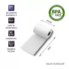 QOLTEC paberist printerisildid 5,7 cm laius, valge, 55 g/m², 10 tk pakendis (mudel 51896)