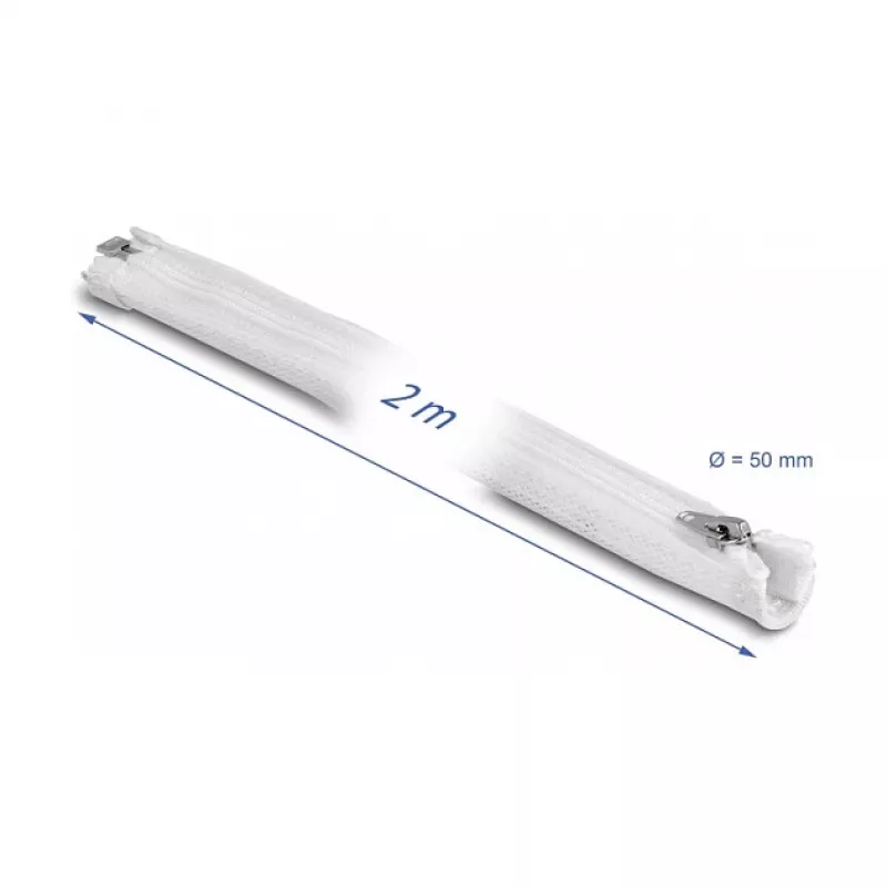 Põimitud varrukas DeLOCK 20829 2 m x 50 mm valge