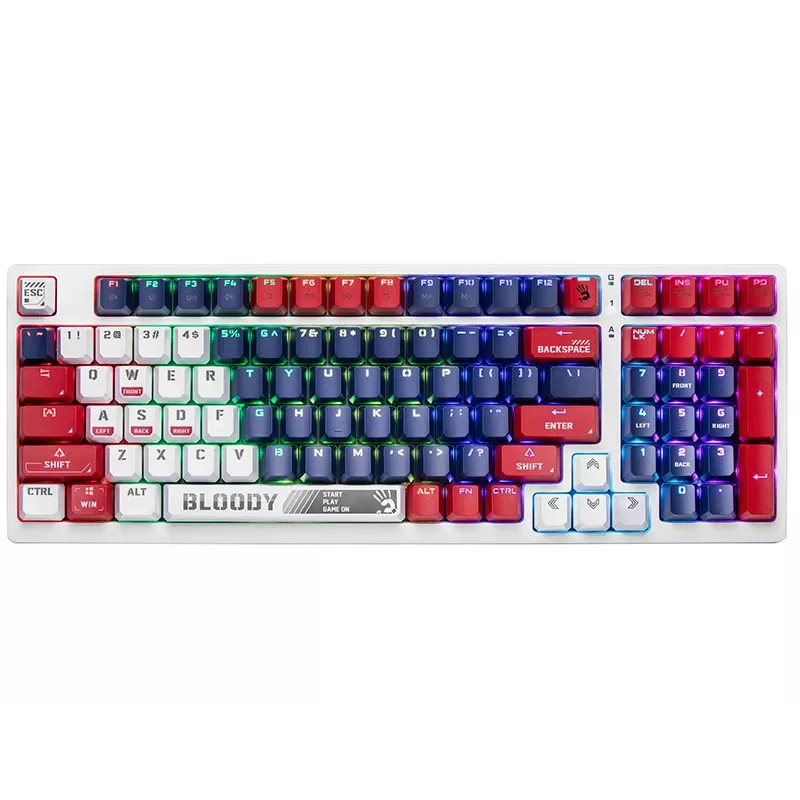 Mängurihiir A4Tech Bloody S98 USB Sports Navy BLMS Red Plus lülititega