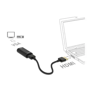 Kaabel HDMI/VGA DeLOCK 65667 0.15m