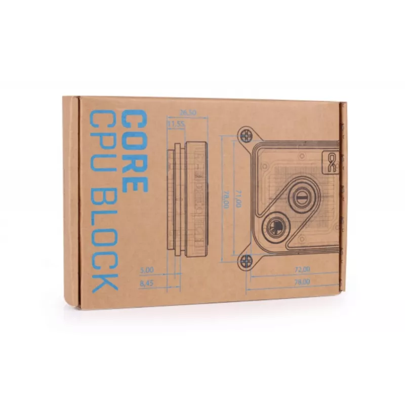Vesijahutusplokk Alphacool Core 1 Must Brass Copper 72mm