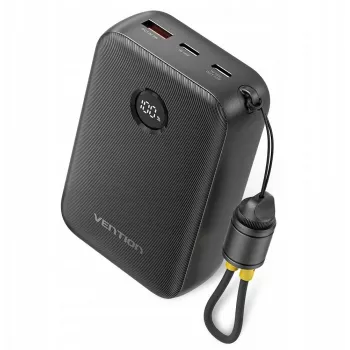 Kaasaskantav laadija Vention FKBB0-C 20000mAh akupank, 1x USB-A + 2x USB-C, must
