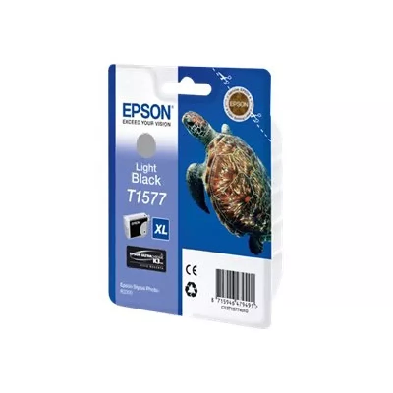 Epson Turtle T1577 Helemust, kõrge (XL) tootlusega, helemust, pigmendipõhine tint, 25.9 ml, 1 tk, 23000 lehekülge