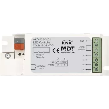 MDT AKD-0224V.02 LED-kontroller 2-kanaliline, valgete ribade jaoks (AKD-0224V.02)