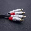 Audio kaabel Qoltec 52337 2 m 2 x RCA must