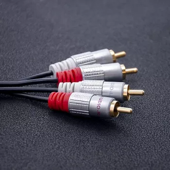 Audio kaabel Qoltec 52337 2 m 2 x RCA must