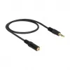 3,5 mm M-F audiokaabel DeLOCK 83762 0,5 m must