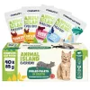 Märg kassitoit Animal island Everyday — Veise-, kana-, kalkuni- ja valge kala fileed puljongis, 40 x 85 g kotikest