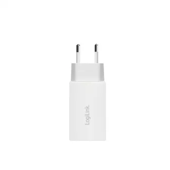 Kahe USB-pistikupesa adapter 65W, 2xUSB-C, valge