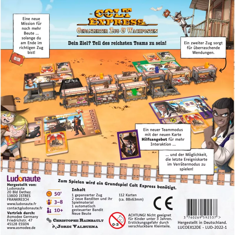 Colt Express – Gepanzerter Zug & Wachposten, lauamängu laiendus