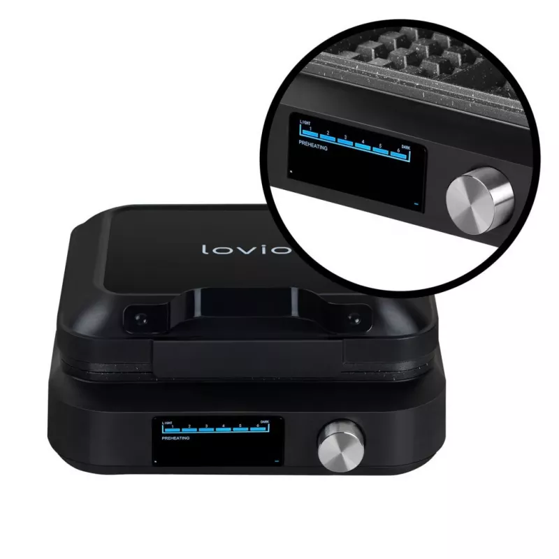 Lovio LVWF002BK Vahvlimasin 1500W Must