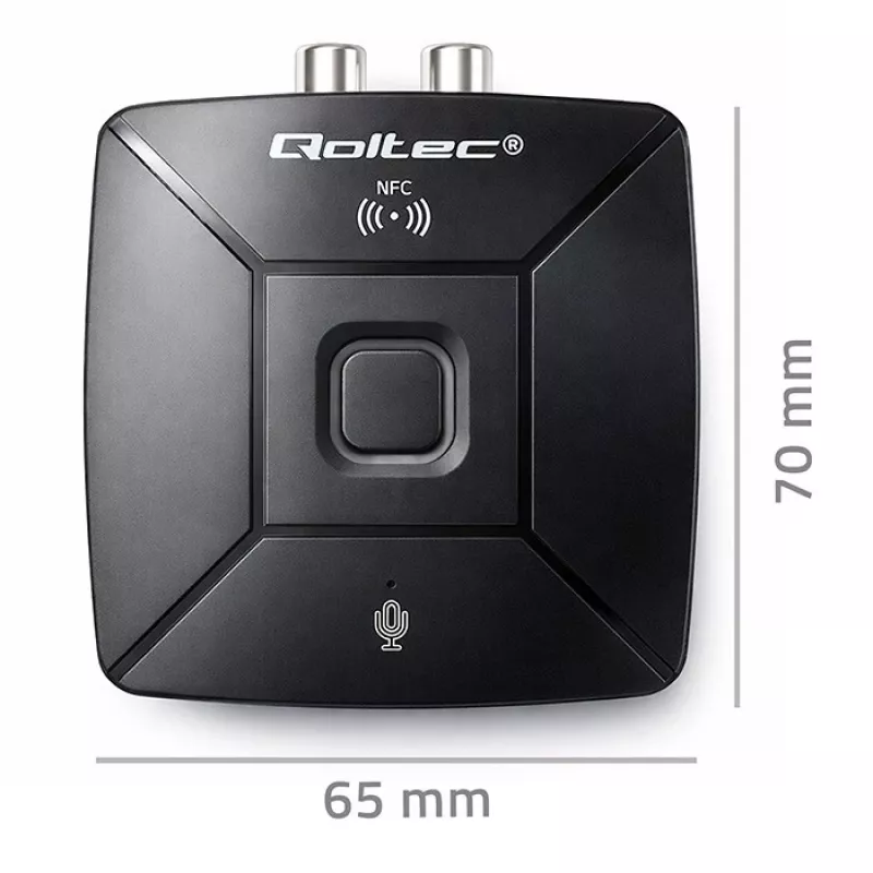 Juhtmevaba Audio HiFi saatja vastuvõtja QOLTEC mudel 56981 — Bluetooth/line-in helisild