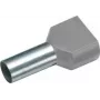 Cimco 187703 kaksikotsak 0,75 mm² osaliselt isoleeritud hall 100 tk (187703)