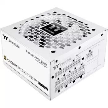 Toiteplokk PSU THERMALTAKE Toughpower GT Snow 1000W ATX 24-pin, 80 PLUS Gold, valge, 120mm ventilaator
