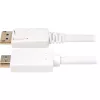 Sharkoon Adapterkaabel DisplayPort 1.2 > HDMI 4K valge 3 meetrit