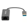 USB jaotur NATEC Cricket USB 3.2 Gen 1 Type-A RJ-45 Ethernetiga 1000 Mbit/s, alumiiniumkorpus, must