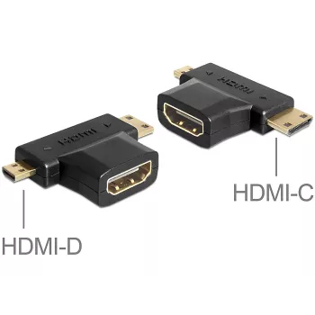 Kaabelsoovahetaja HDMI-C HDMI-D HDMI-A DeLOCK 65446