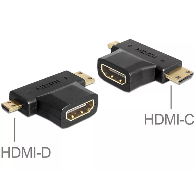 Kaabelsoovahetaja HDMI-C HDMI-D HDMI-A DeLOCK 65446