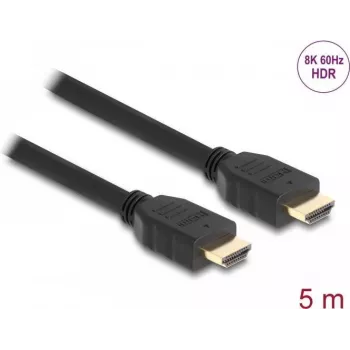 DeLOCK High Speed HDMI kaabel 48 Gbps 8K 60 Hz must 5 m