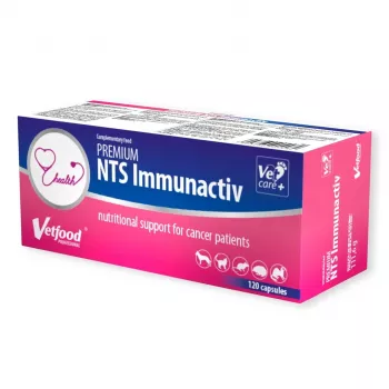 Vetfood Vetfood Premium NTS Immunactiv 120 kapslit — toidulisand koertele ja kassidele, immuunsüsteemi toetamiseks