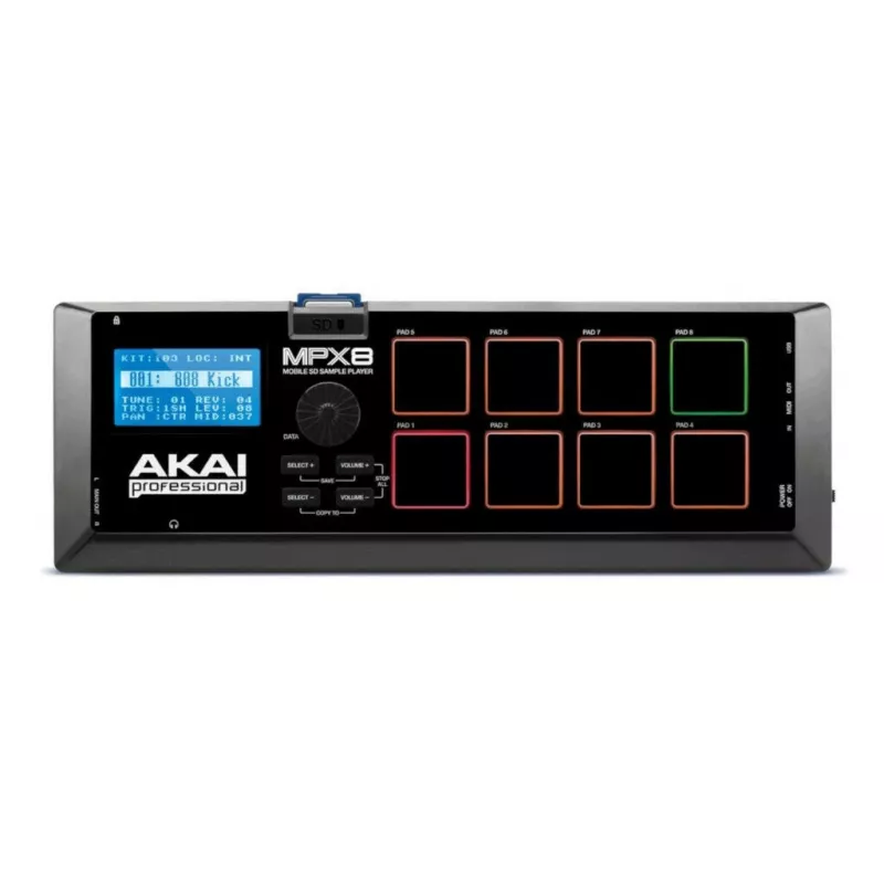 DJ-kontroller Akai MPX8 Must 3,5 mm kõrvaklappide ühenduvus 5 V 1 A