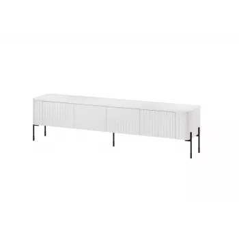 TV-kapp Cama Meble VERA 190x40x50 cm, matt valge, puitlaastplaadist pealispind